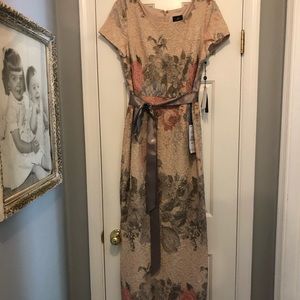 Long multi color pastel formal dress